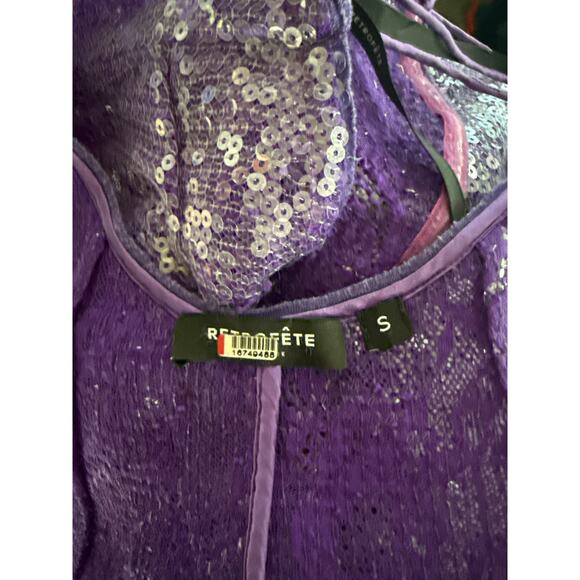 Retrofete Lucia Sequin Lace Dress Size Small - Picture 6 of 7